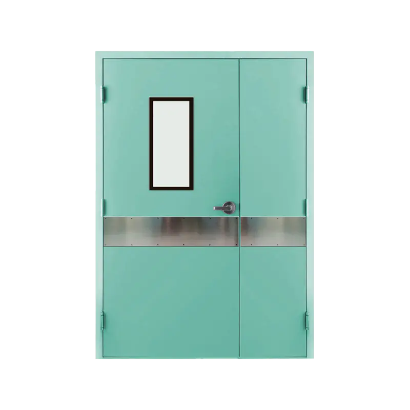 Commercial Hospital Steel Patient Room Door With Vision Panel