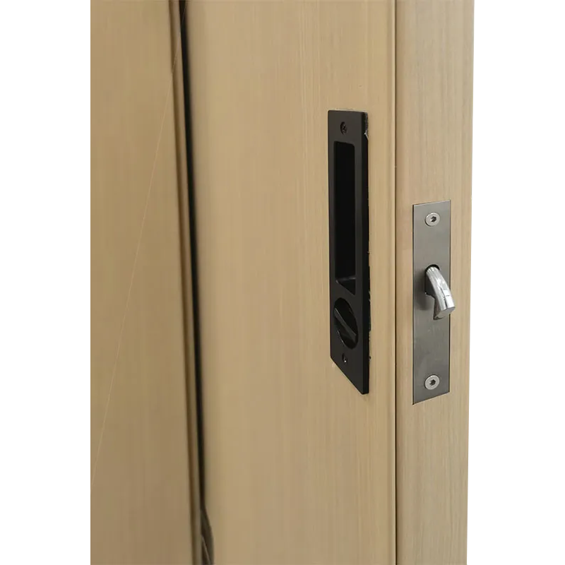 Steel Barn-Style Sliding Door With Louvered Panels