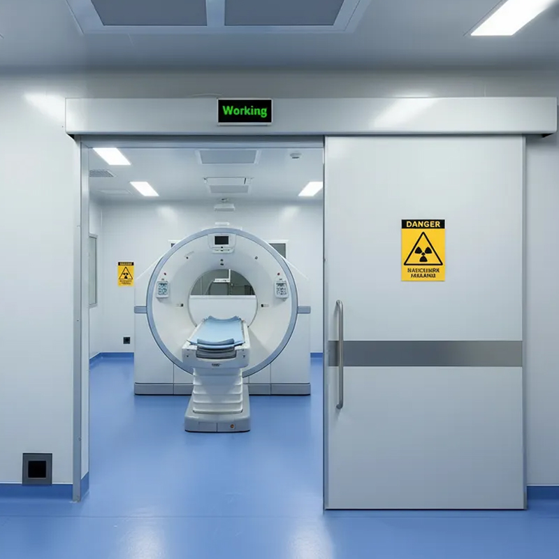 Steel lead lined automatic sliding ct scan room door