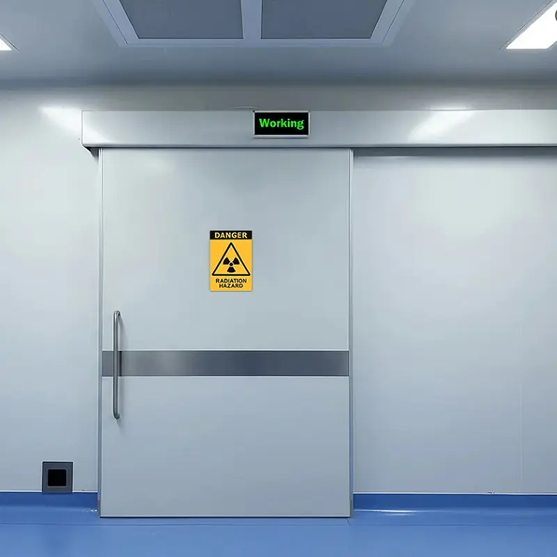 Steel lead lined automatic sliding ct scan room door