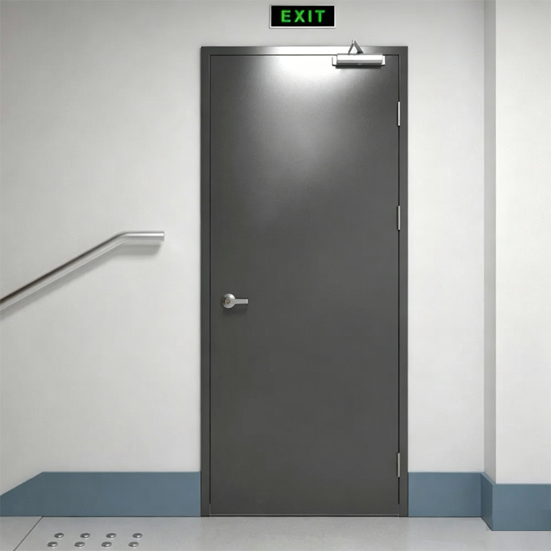 Fire-Resistant Steel Emergency Exit Door