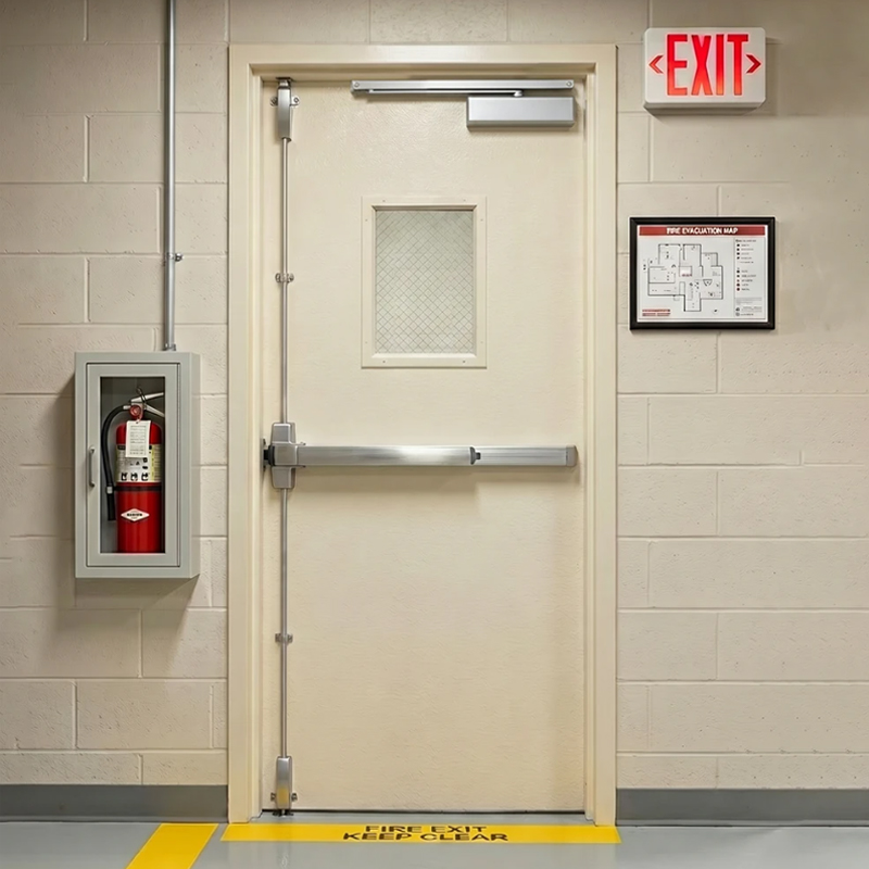 Steel High Security Fire Exit Door Steel High Security Fire Exit Door