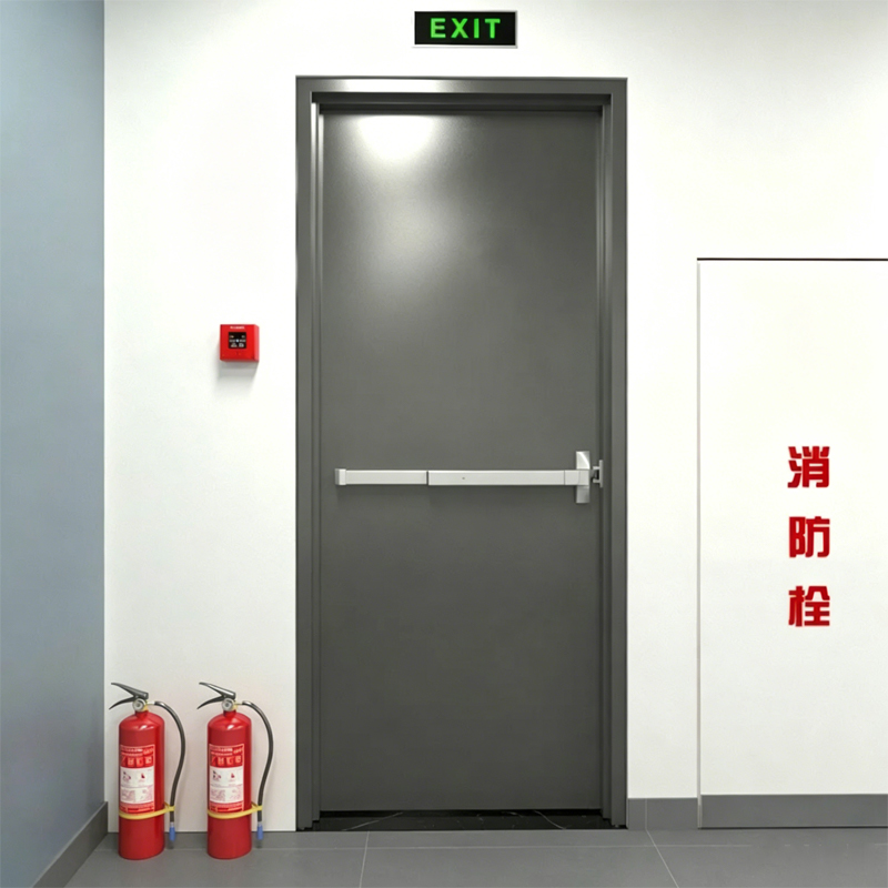 Fire-Resistant Steel Emergency Exit Door