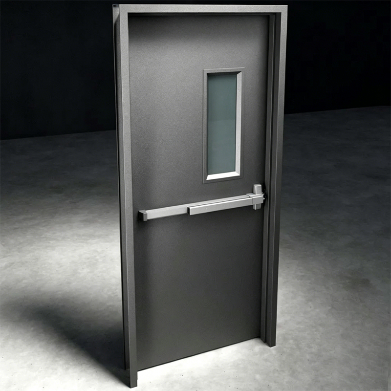 Steel Fire Exit Door With Glass