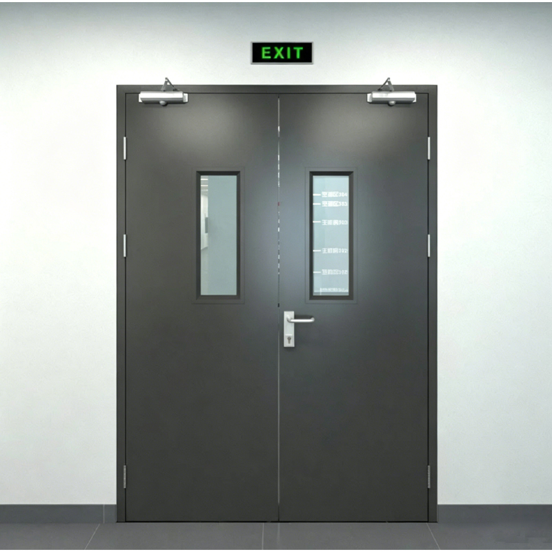 Emergency Egress Double Door With Push Bar Emergency Egress Double Door With Push Bar