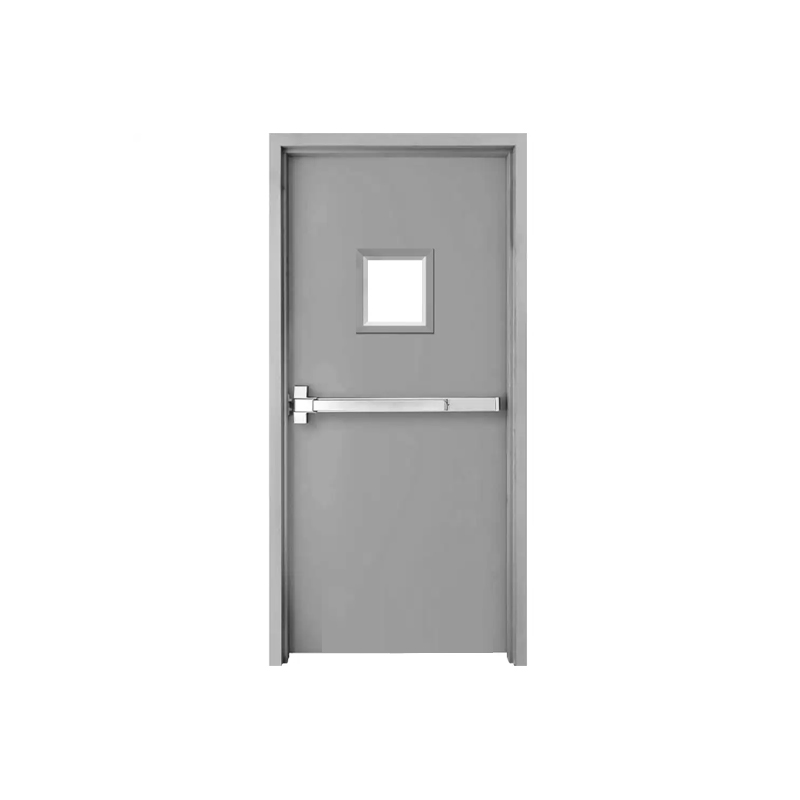 Emergency Glazed Galvanized-Steel Exit Door